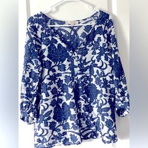 Loft Size Small. Beautiful blue blouse!